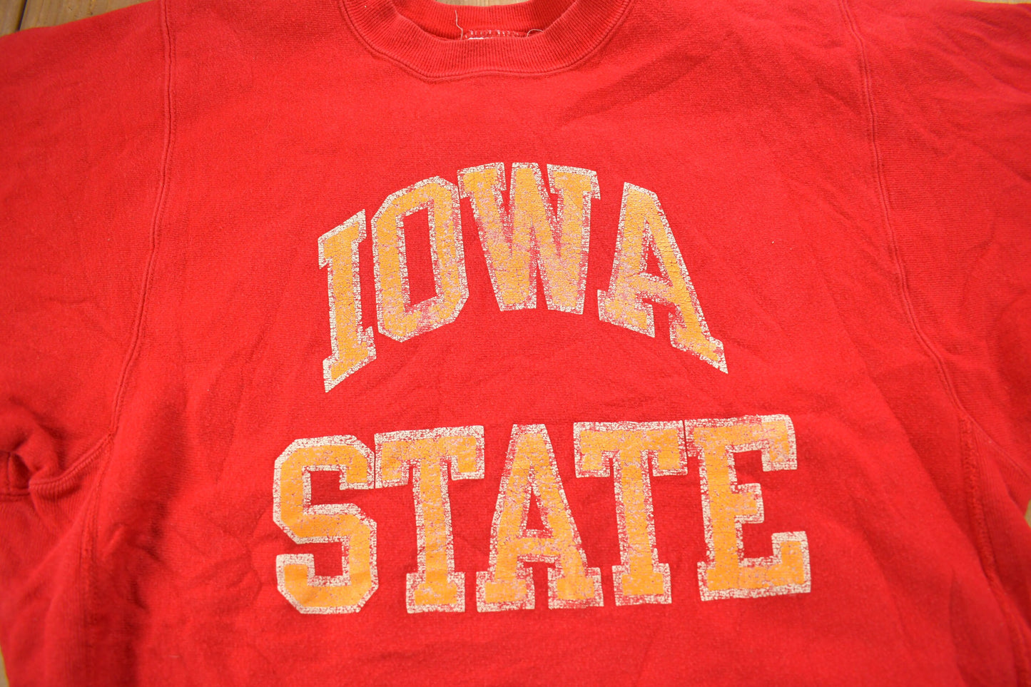 Vintage 1990s Iowa State University Champion Reverse Weave Crewneck / Vintage Champion / Collegiate / Made In USA