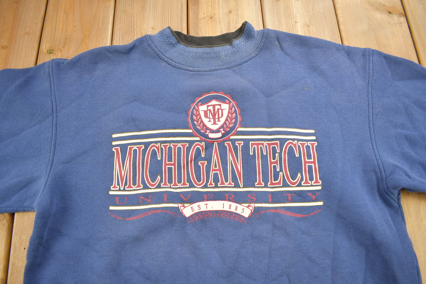 Vintage 1990s Michigan Tech University Collegiate Crewneck / Jansport / Sweatshirt / NCAA Sweatshirt / Americana / Sportswear / Made In USA