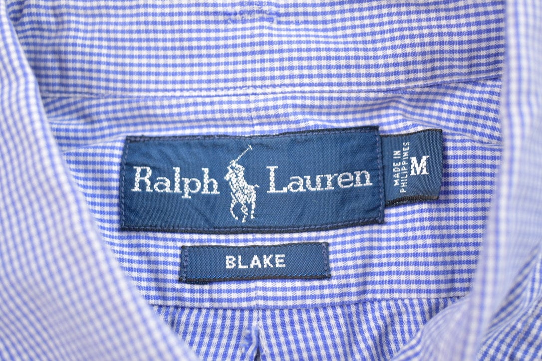 Vintage 1990s Ralph Lauren Checkered Button Up Shirt / 1990s Button Up / Vintage Ralph Lauren / Polo Button Up / 90s Ralph Lauren / Blake