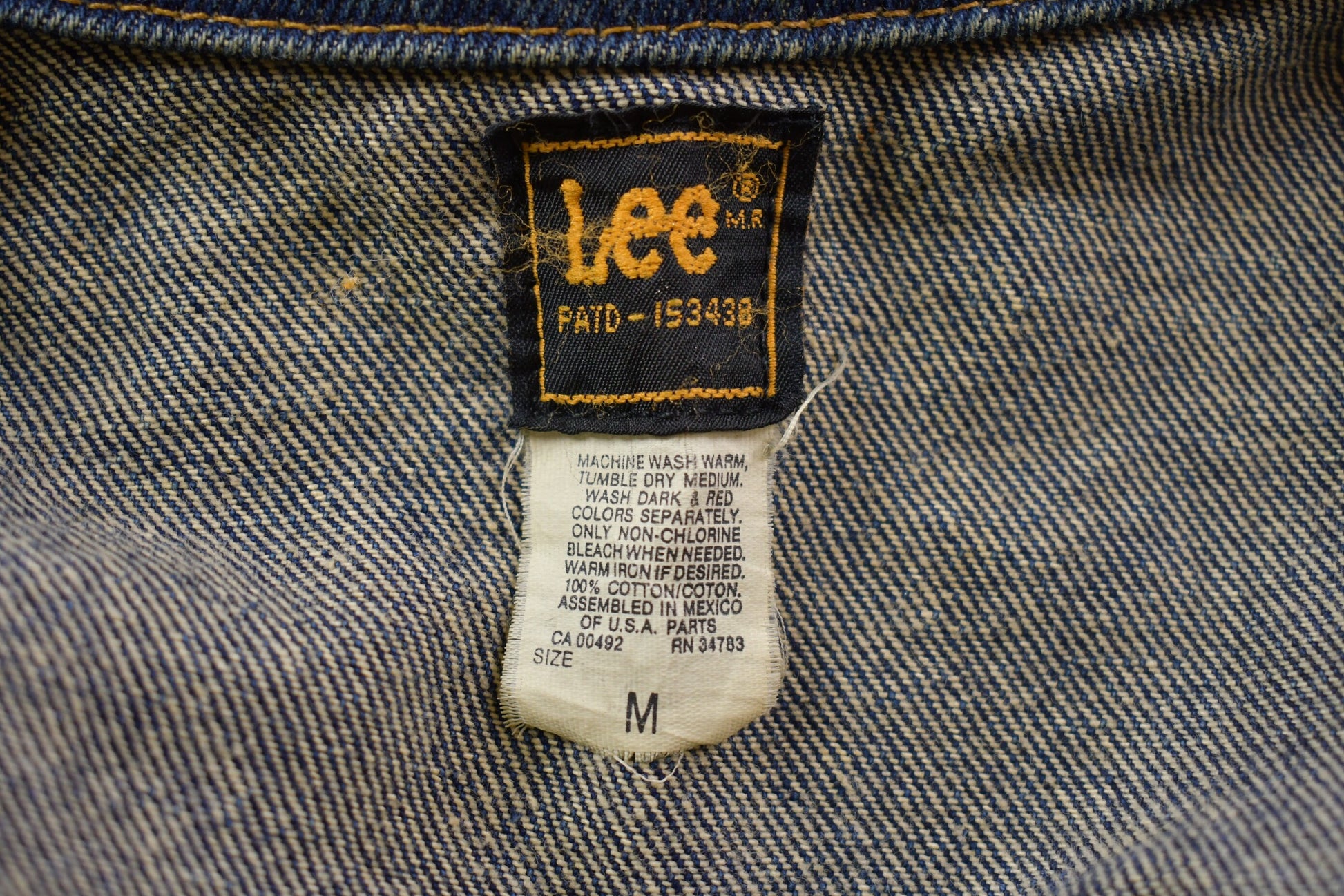 Vintage 1970s Lee Denim Jean Jacket