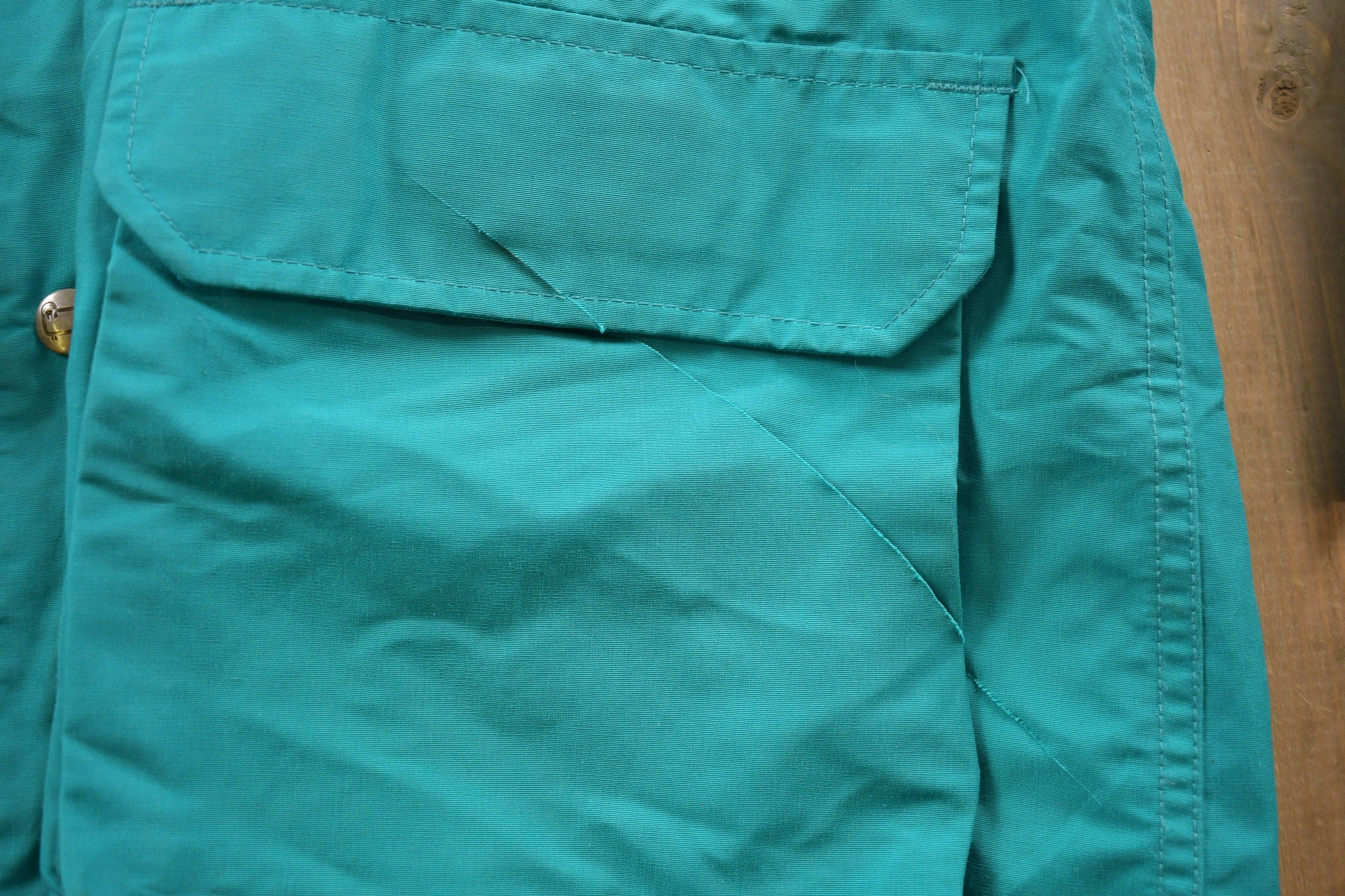 Vintage 1980s Woolrich Womens Blanket Lined Hooded Jacket