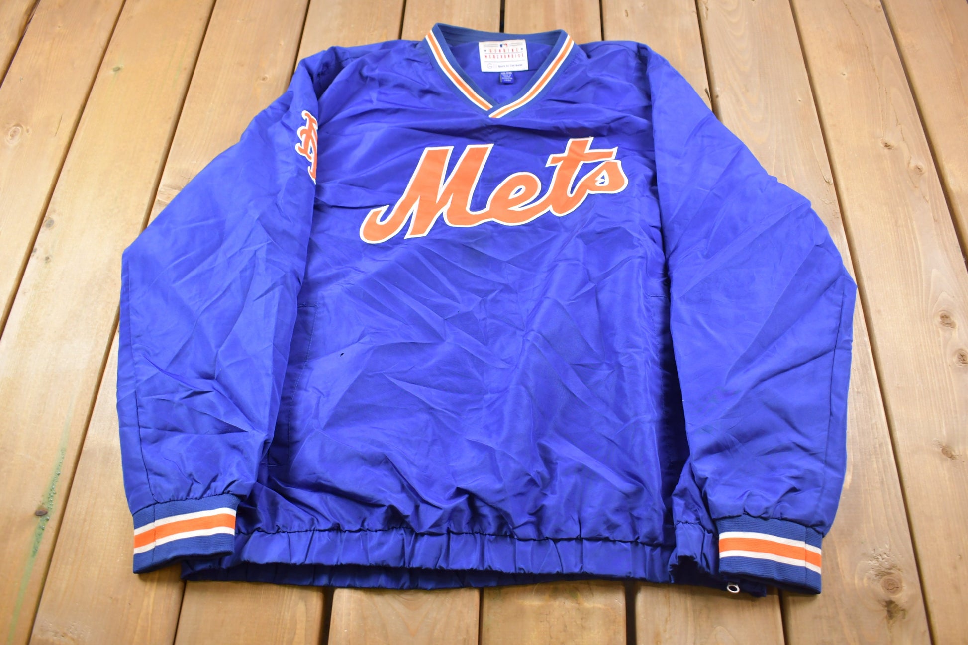 Lostboysvintage 1990s Vintage Majestic New York Mets MLB Jersey / Made in USA / 90s Jersey / Sportswear / Fan Gear / Athletic Pullover