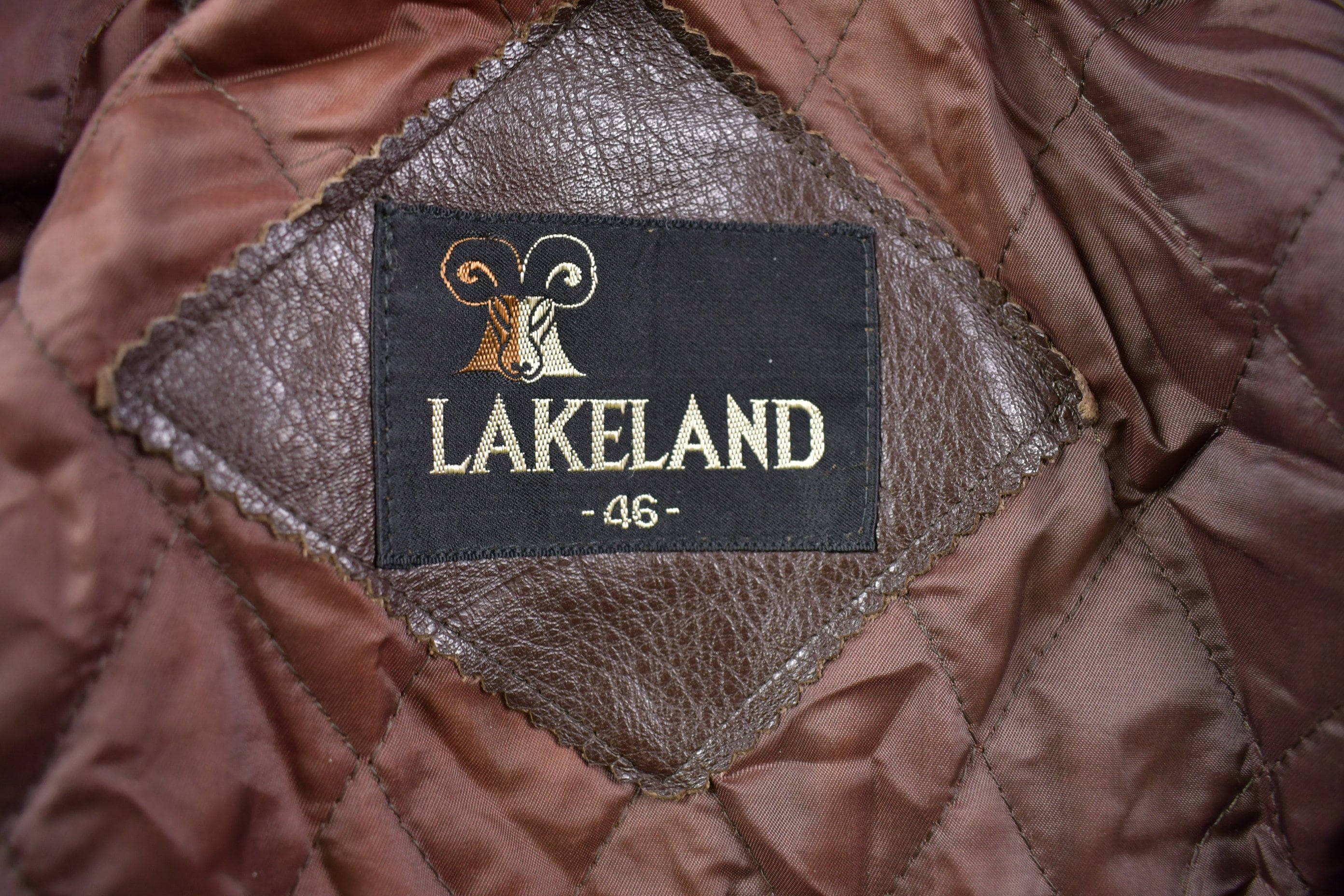 Vintage 1990s Lakeland Brown Leather Jacket