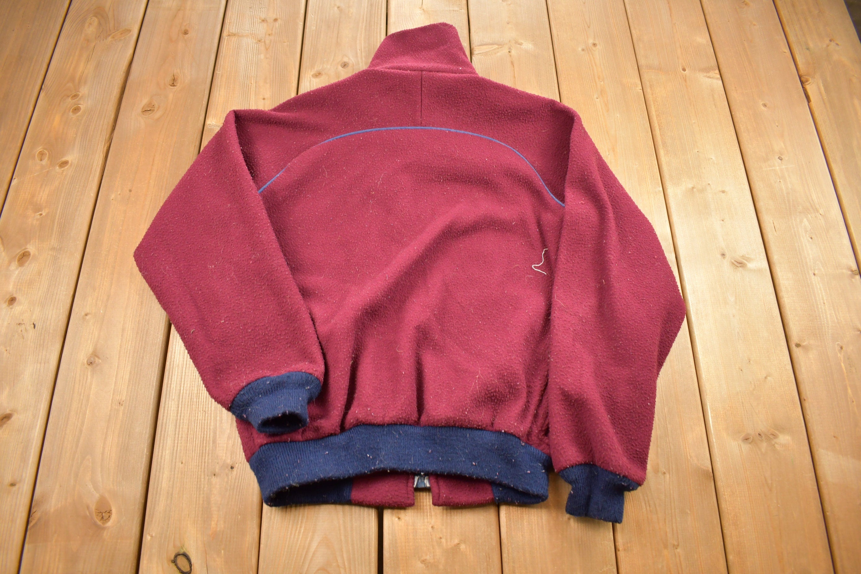 Vintage 1980s Woolrich Fleece Zip Up Sweater