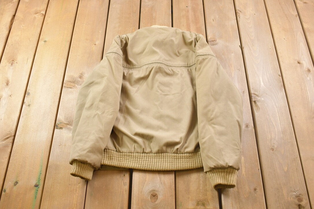 Vintage 1990s Lakeshire Wool Lined Bomber