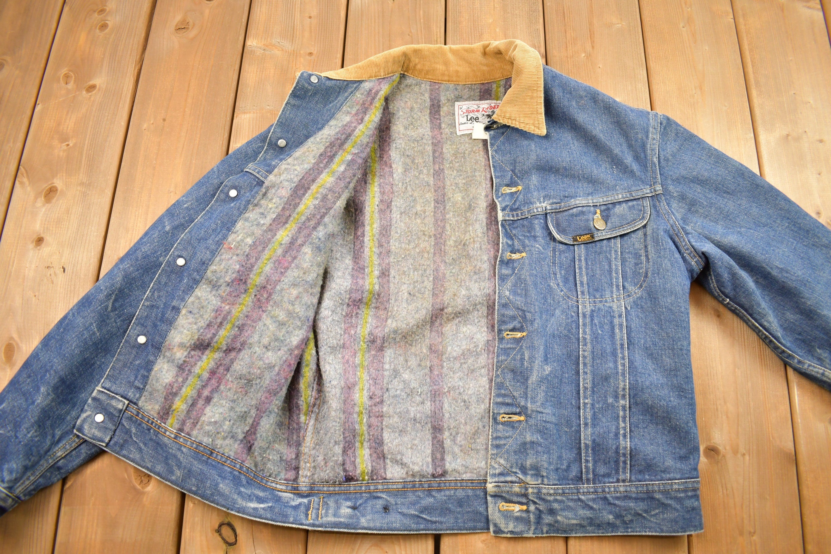 Vintage 1970s Lee Storm Riders Jean Jacket