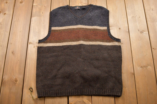 Vintage 1990s American Eagle Wool Knit Sweater Vest / Vintage 90s Sweater Vest / Outdoorsman / Vintage Knit / Winter Sweatshirt / 90s Vest