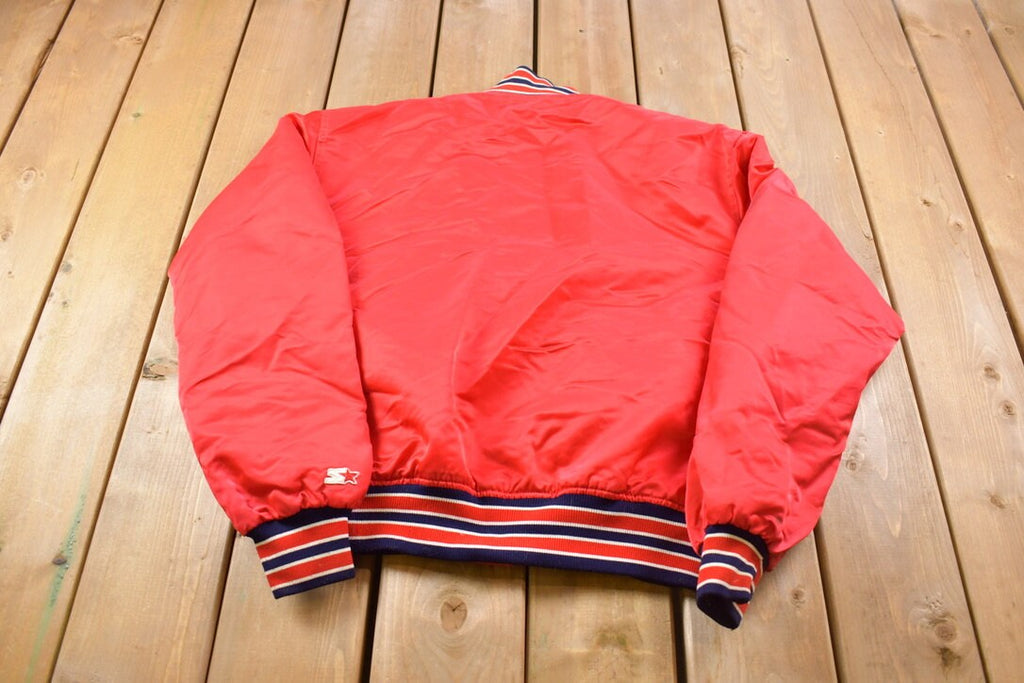 Vintage 1980s St. Louis Cardinals Satin Bomber Starter Jacket Athletic Sportswear