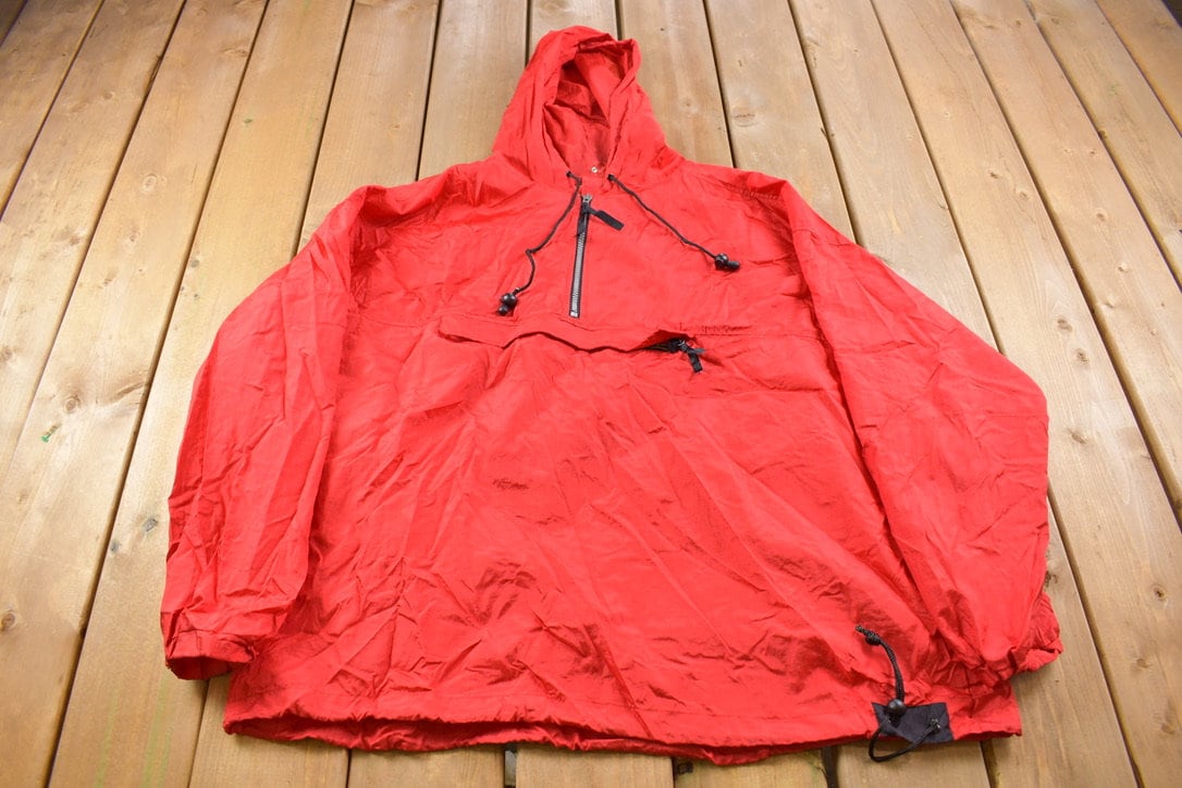 Vintage 1990s Marlboro Quarter Zip Windbreaker Jacket