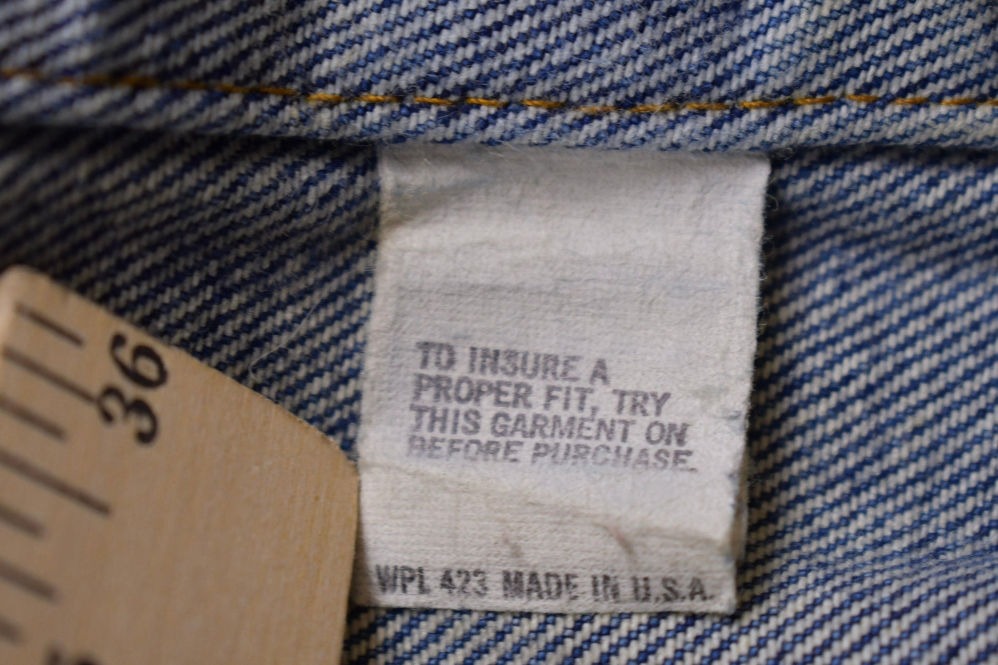 Vintage 1990s Levis Red Tab Button Up Jean Jacket