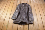Vintage 1970s Sears The Mens Store Fur Lined Leather Jacket