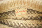 Vintage 1950s 100% Wool Hand Knit Sweater