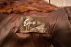 Vintage 1960s Evans Full Length Chestnut Mink Fur Coat Made In USA