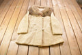 Vintage 1970's Wool Coyote  Fur Collared Coat