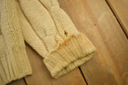 Vintage 1950s Redwood & Ross Cable Knit Cardigan Sweater