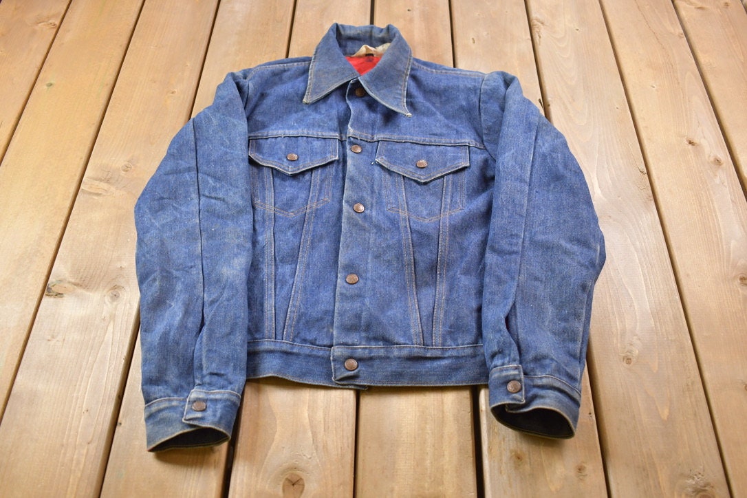 Vintage 1970s JC Penny Indigo Button Up Jean Jacket