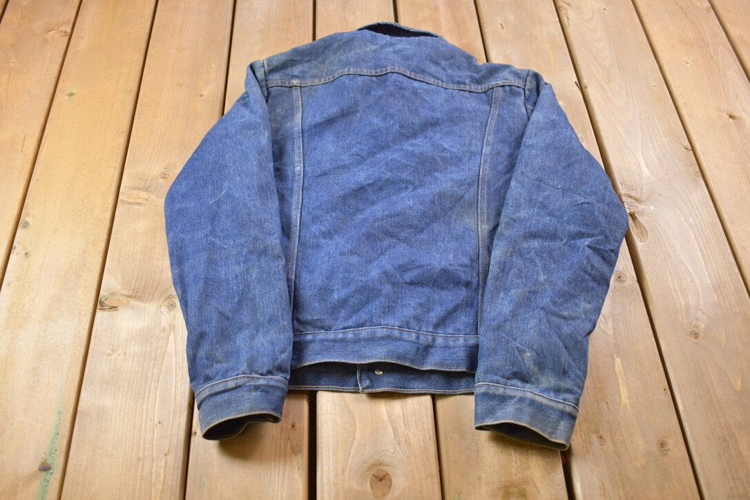 Vintage 1970s JC Penny Indigo Button Up Jean Jacket