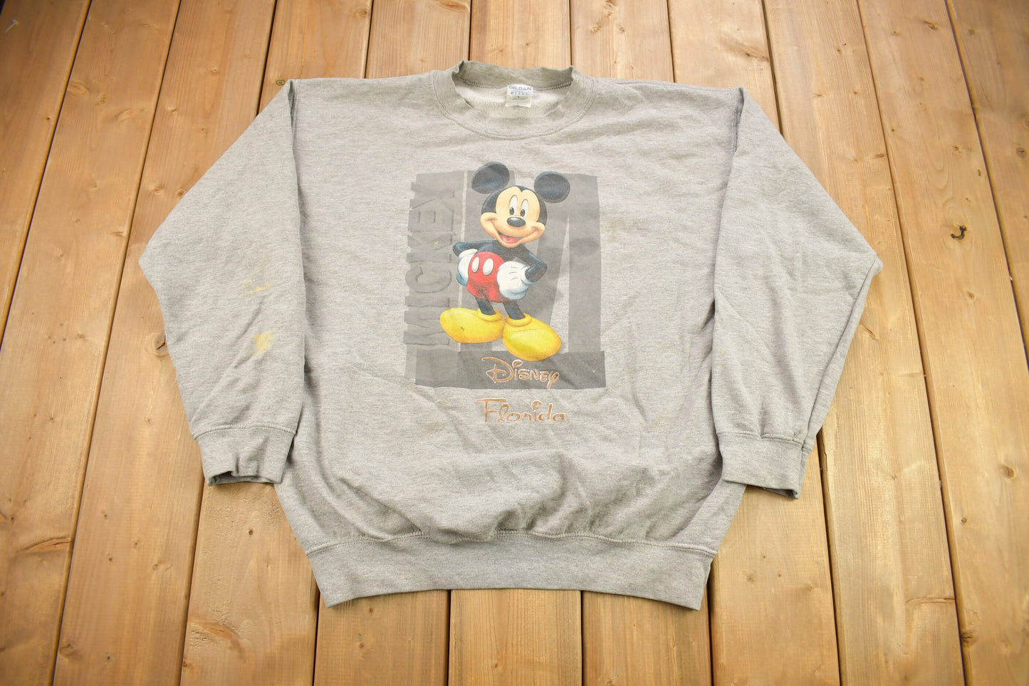 Vintage 1990s Disney Florida Mickey Mouse Crewneck / Vintage Sweatshirt / Vintage Disney / Mickey Sweater