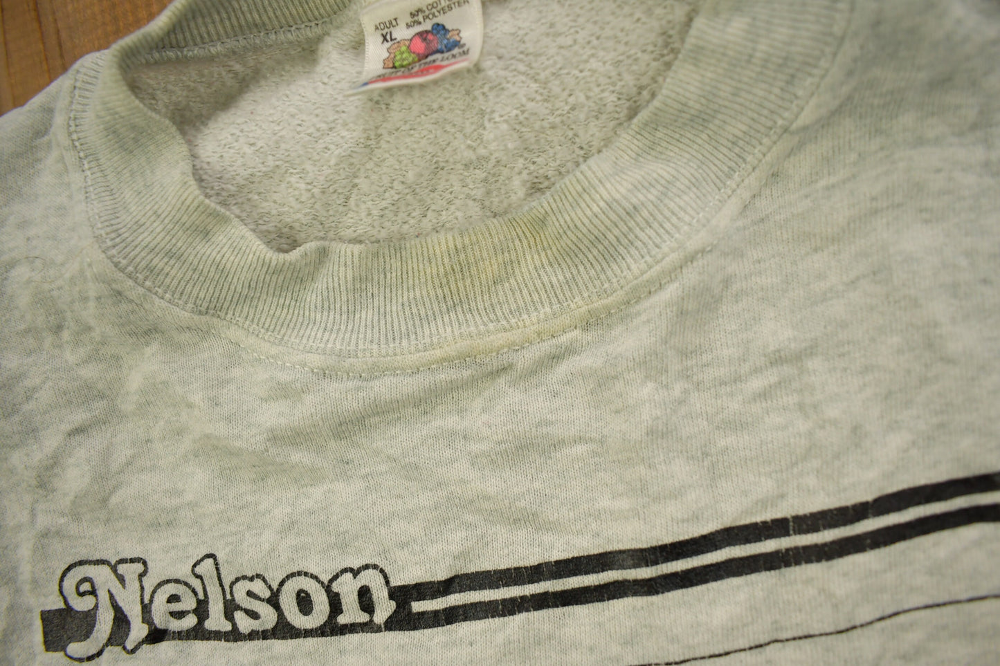 Vintage 1990s Nelson "Best Of The Good Life" Graphic Crewneck Sweatshirt / 90s Crewneck / Made In USA / Streetwear