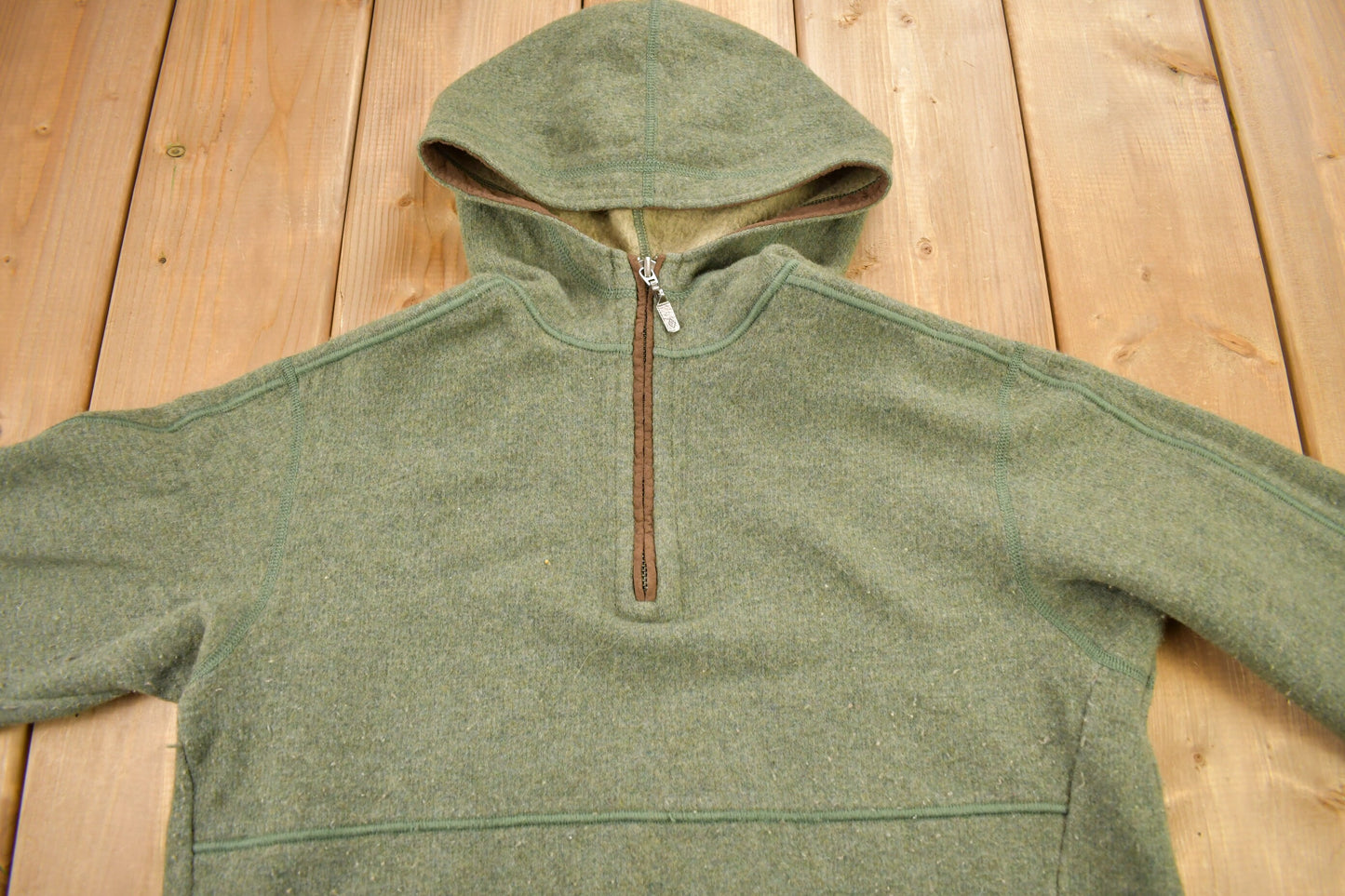 Vintage 1990s Patagonia Women's Quarter Zip Hoodie / Outdoorsman / Streetwear / Made In USA