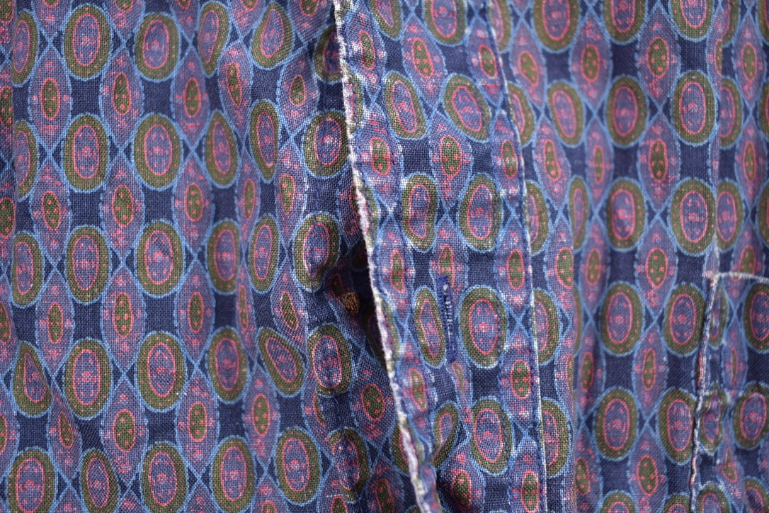 Vintage 1990s Chaps Ralph Lauren Patterned Button Up Shirt / 1990s Button Up / Vintage Ralph Lauren / Chaps Button Up / Vintage Chaps