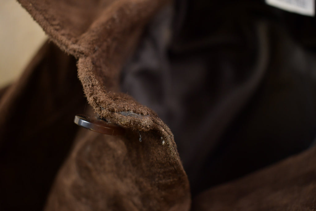 Vintage 1990s Leather Button Up Jacket