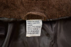 Vintage 1990s Leather Button Up Jacket