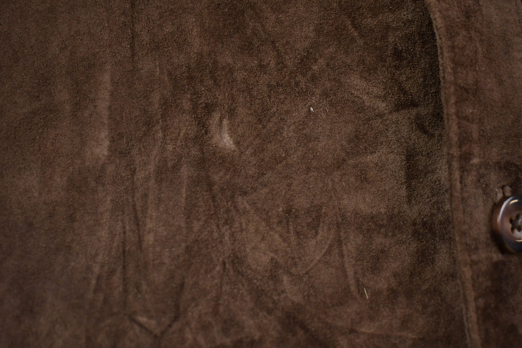 Vintage 1990s Leather Button Up Jacket