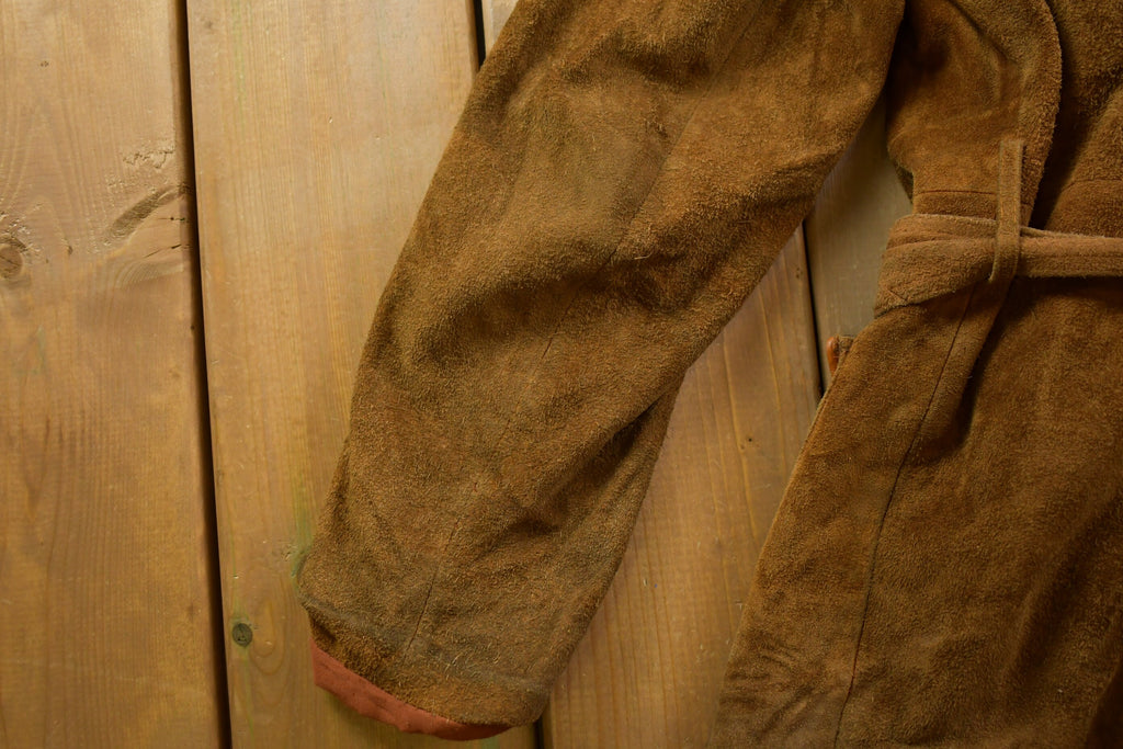 Vintage 1960s Fur Collar Leather Jacket Fall Outerwear