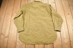 Vintage 1940s British Military Button Up Shirt