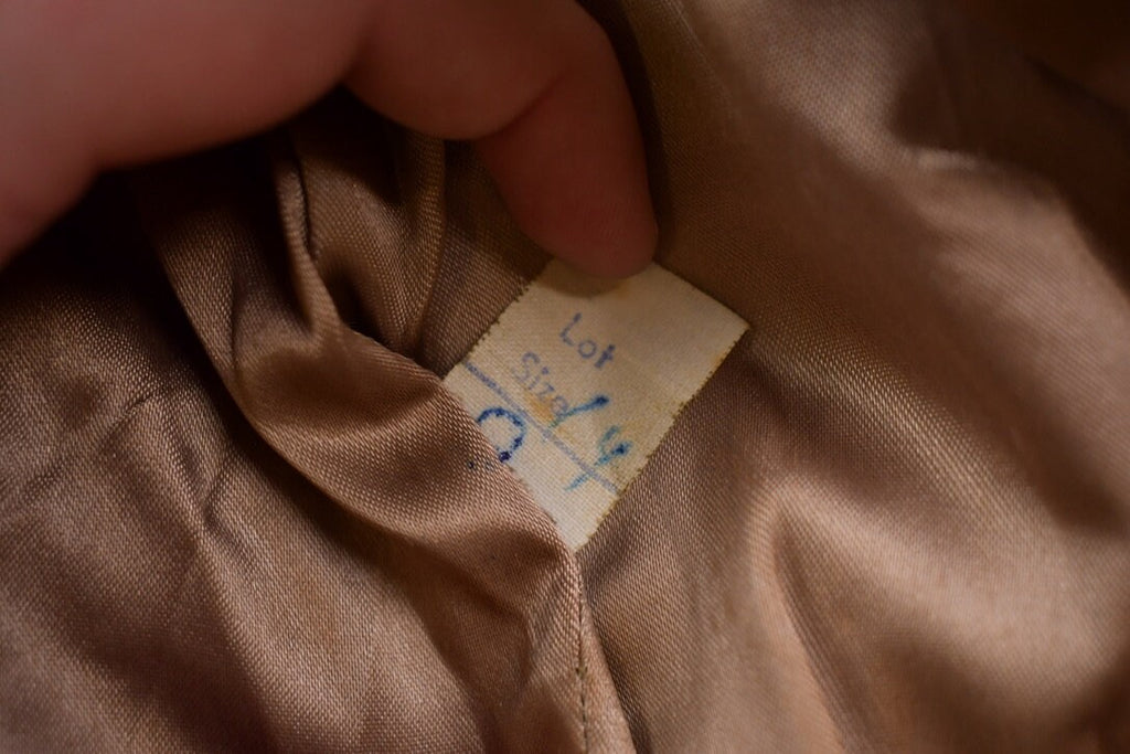 Vintage 1960s Fur Collar Leather Overcoat