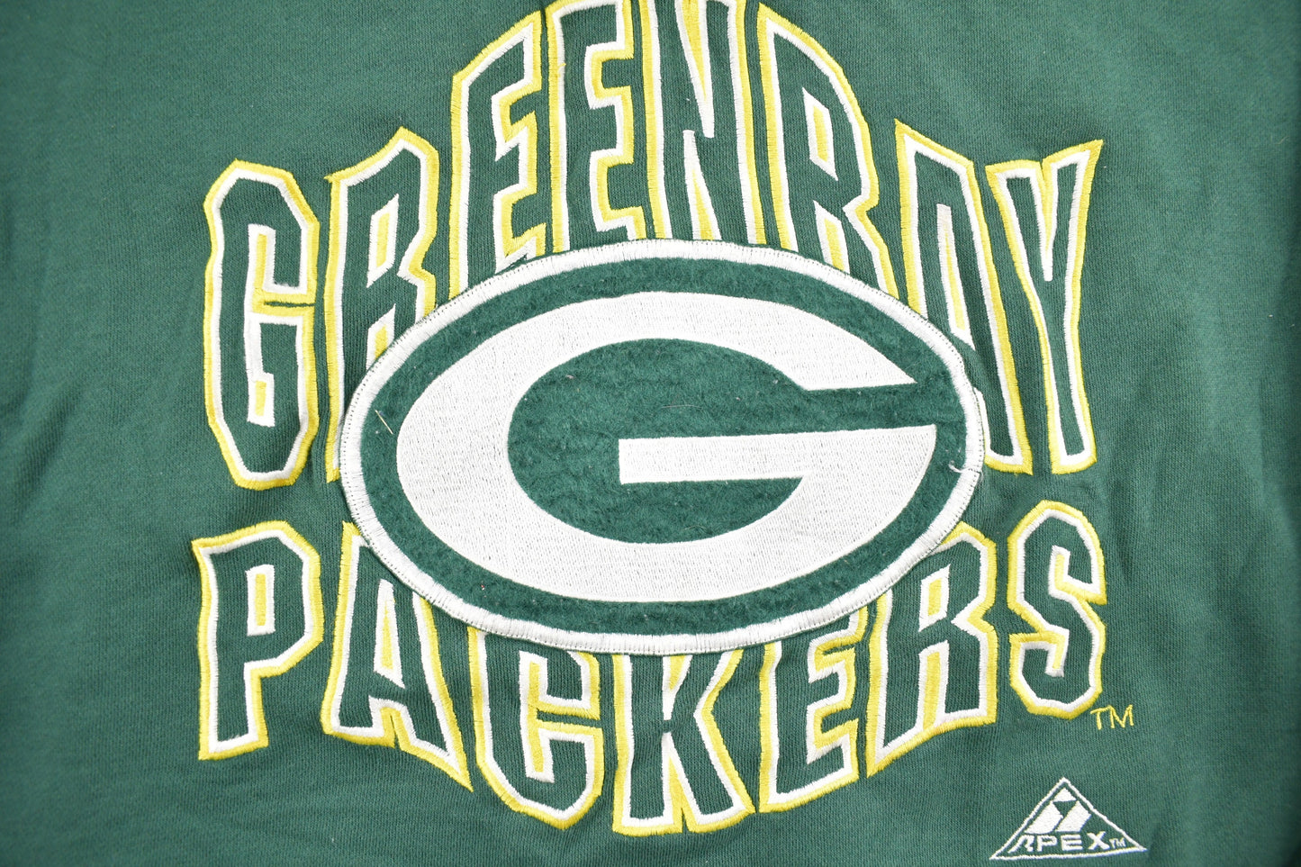 Vintage 1980s Green Bay Packers NFL Apex One Hoodie / American Football / Henley Hoodie / Embroidered / NFL Pro Line