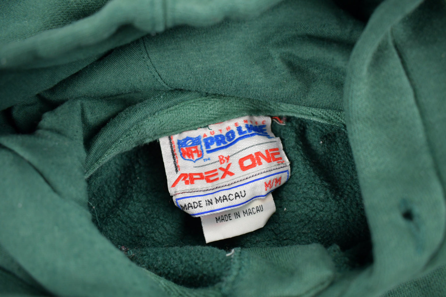 Vintage 1980s Green Bay Packers NFL Apex One Hoodie / American Football / Henley Hoodie / Embroidered / NFL Pro Line