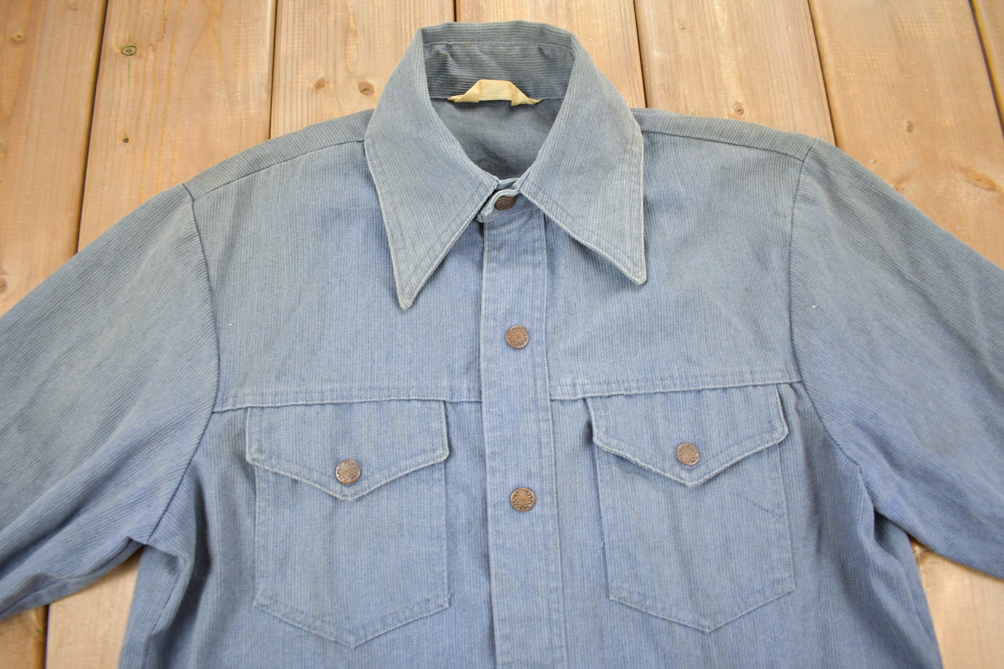 Vintage 1980s JC Penney Flannel Button Up Shirt / 1980s Button Up / Vintage Flannel / Flannel / Distressed Shirt