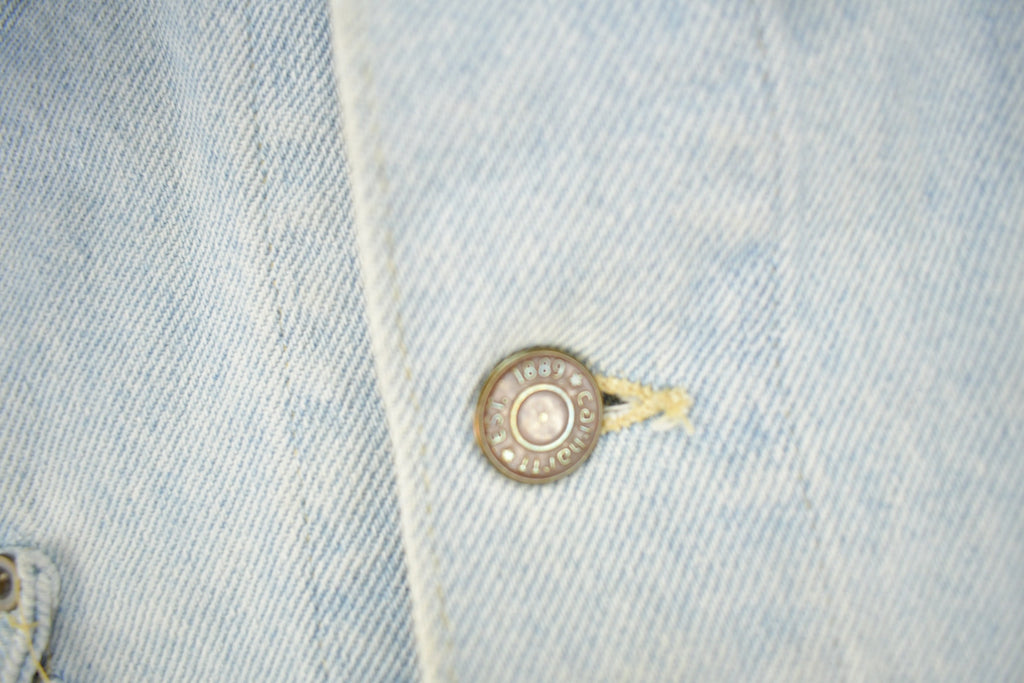 Vintage 1980s Carhartt Detroit Light Wash Denim Jean Jacket