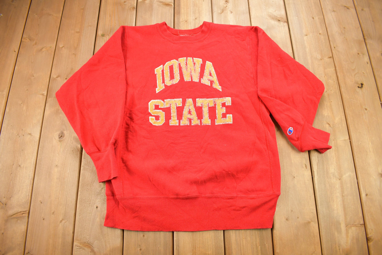 Vintage 1990s Iowa State University Champion Reverse Weave Crewneck / Vintage Champion / Collegiate / Made In USA