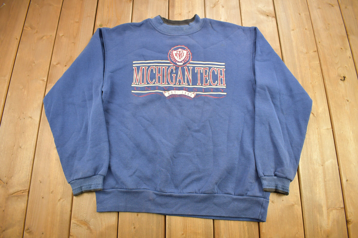 Vintage 1990s Michigan Tech University Collegiate Crewneck / Jansport / Sweatshirt / NCAA Sweatshirt / Americana / Sportswear / Made In USA