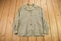 Vintage 1950s Pendleton Plaid Button Up Blazer Jacket