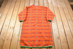 Vintage 1970s Abstract Print New Mexico Poncho
