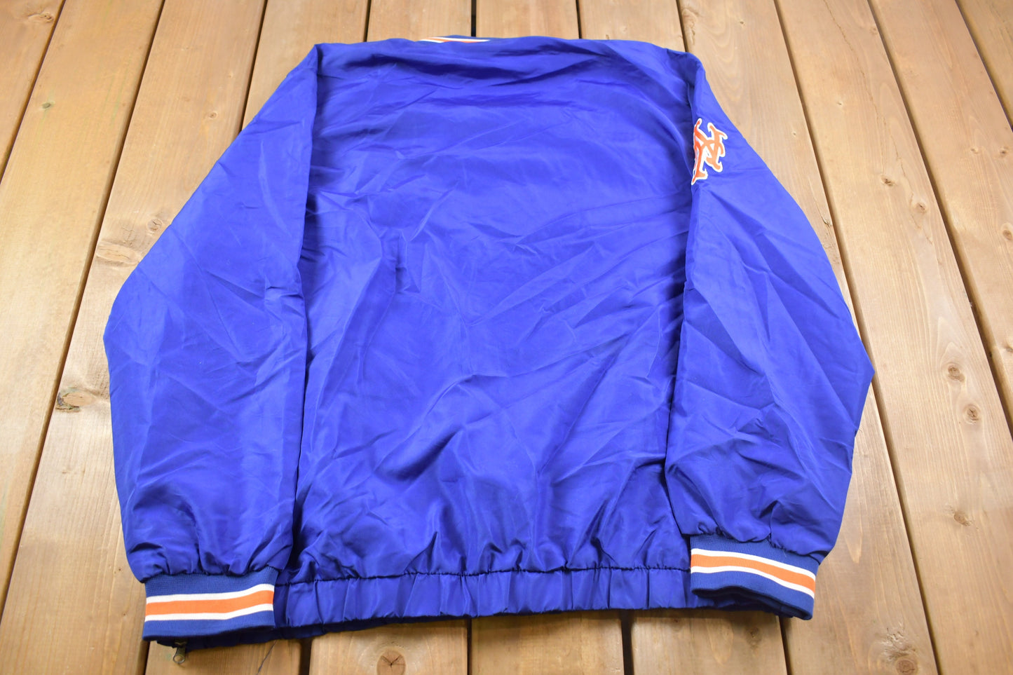 Vintage 1990s New York Mets Carl Banks Windbreaker Jacket / Team Logo / Athletic Spring Summer Sportswear / Streetwear / 1990s MLB