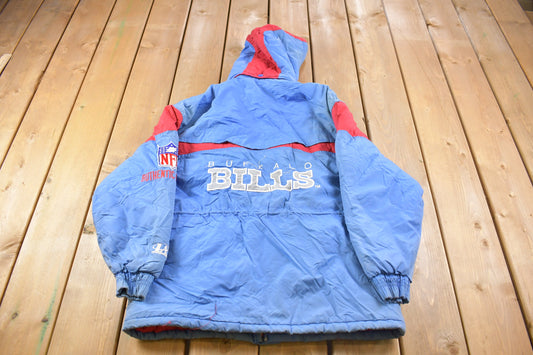 Vintage 1990s Buffalo Bills NFL Embroidered Pro Line Full Zip Jacket / Team Logo / Athletic Spring Summer Sportswear / 90s NFL / Athleisure