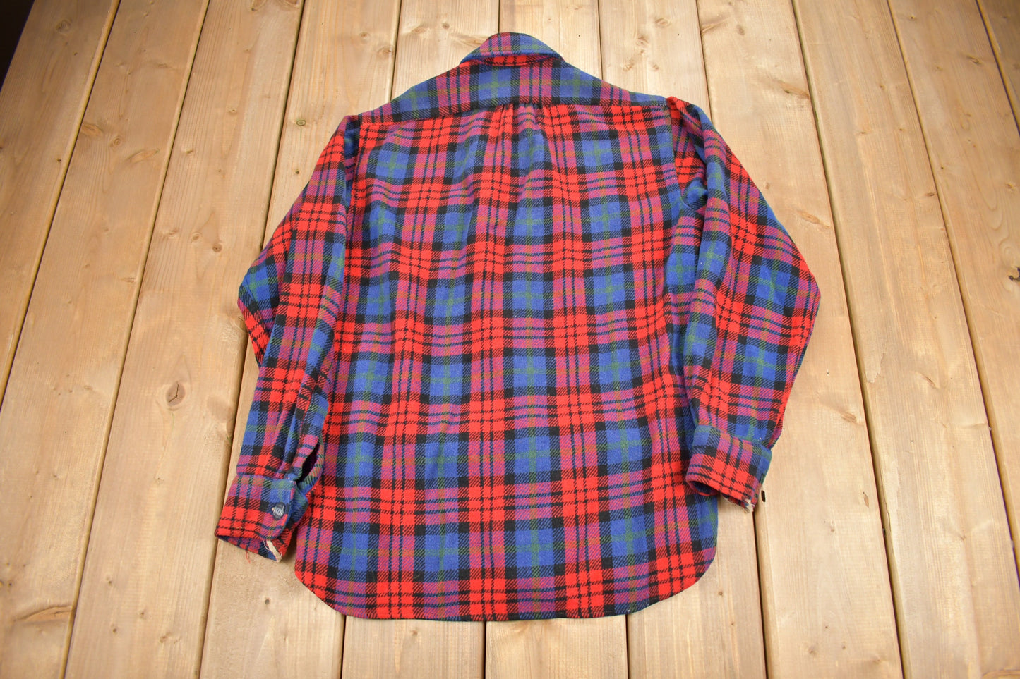 Vintage 1950s McGregor Plaid Flannel Button Up Shirt