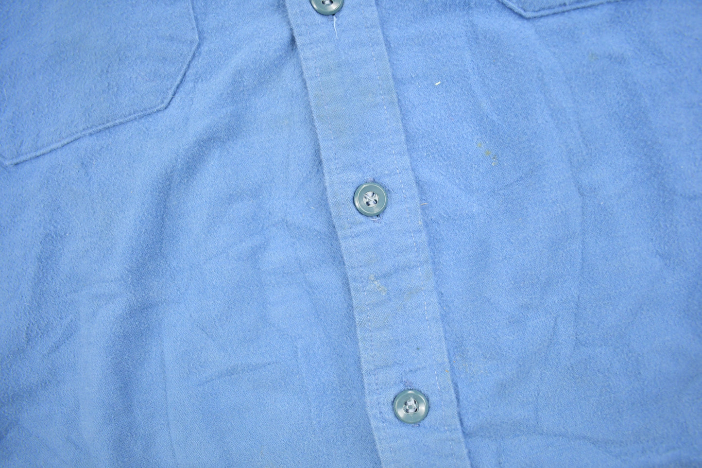 Vintage 1990s LL Bean Blue Button Up Shirt