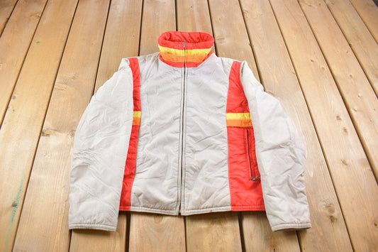 Vintage 1980s Swing West Colorful Windbreaker Jacket / Streetwear / Light Jacket / Vintage Windbreaker / Full Zip Jacket / Outerwear