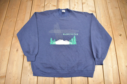 Vintage 1990s Washington State Graphic Crewneck Sweatshirt