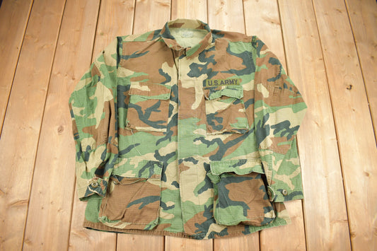 Vintage 1995 US Army Woodland Camo Hot Weather Combat Jacket