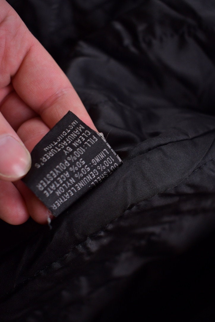 Vintage 1990s Avirex Leather Motorcycle Jacket