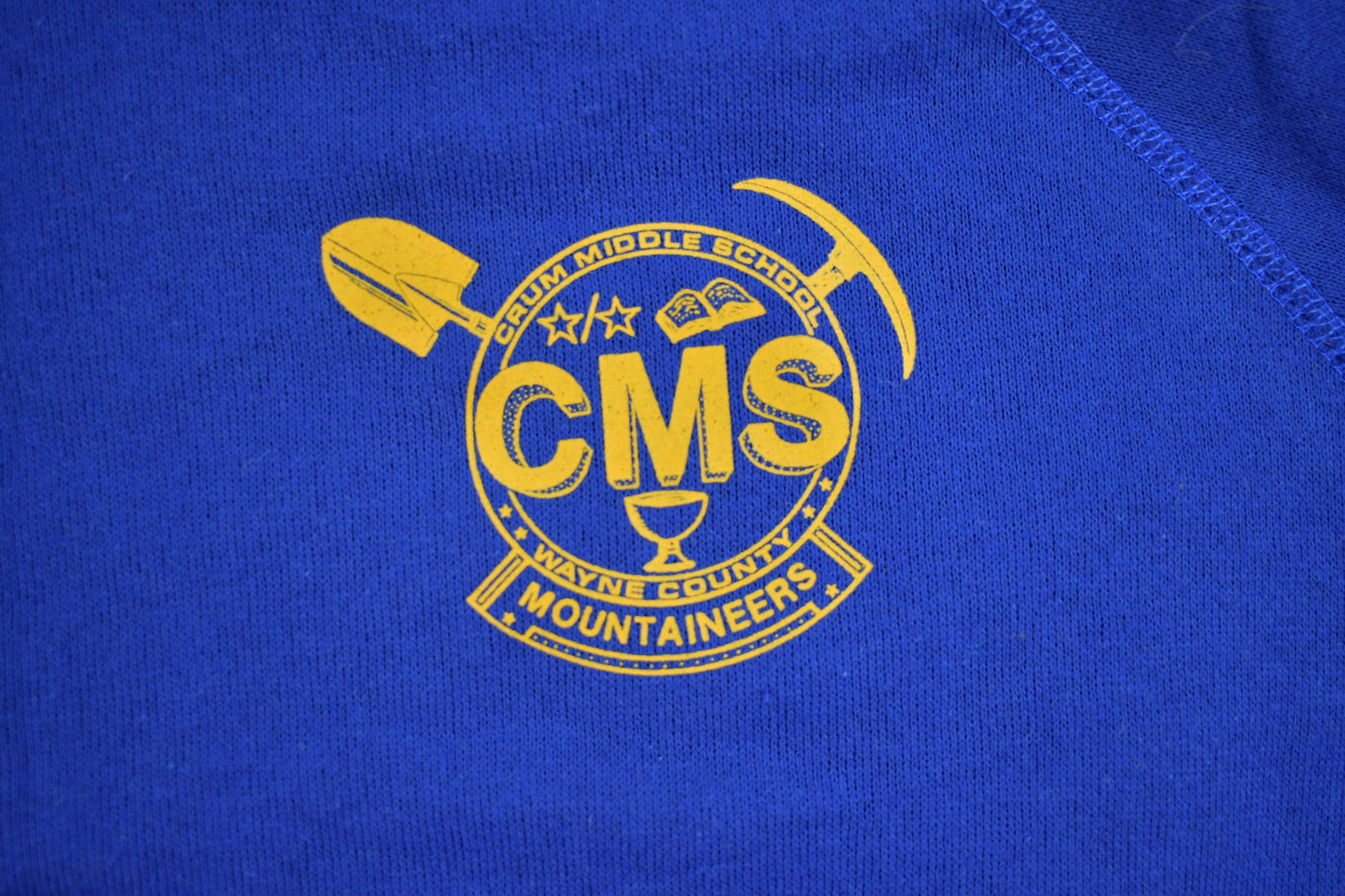 Vintage 1990s Wayne County Crum Mountaineers Crewneck Sweatshirt