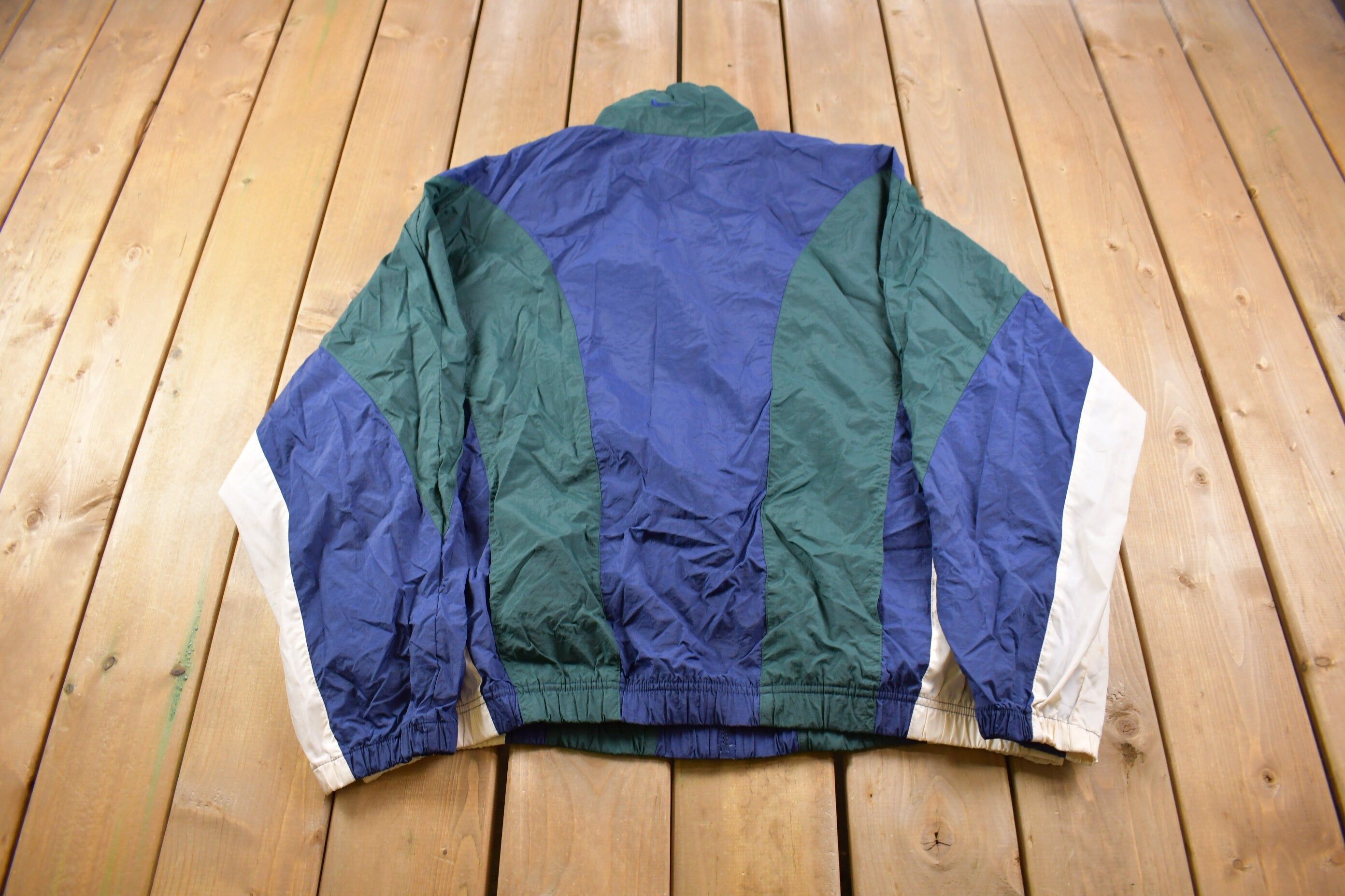Vintage 1990s Nike Color Block Windbreaker Jacket