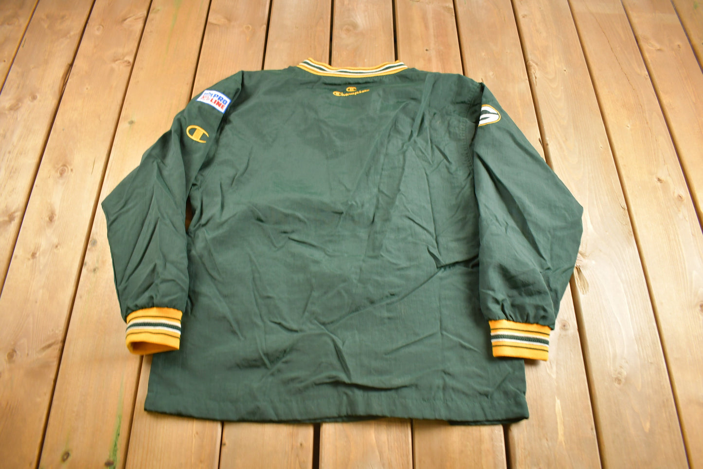 Vintage 1990s Green Bay Packers NFL Pro Line Champion Windbreaker Jacket